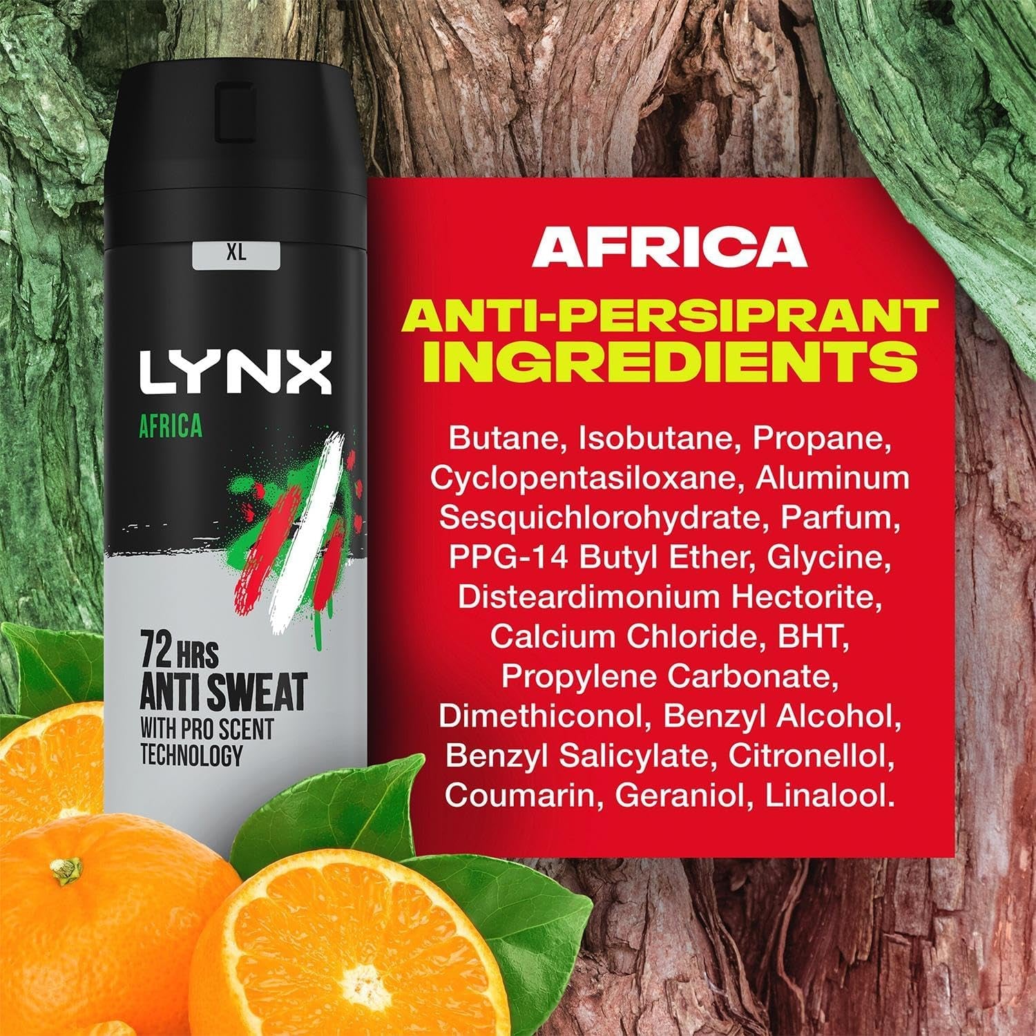 Lynx Africa 72 Hour Protection against Odour and Wetness Anti-Perspirant Deodorant Spray No Fuss Aerosol for All-Day Freshness 200 Ml Pack of 3 - Packaging May Vary-Amene Beauty