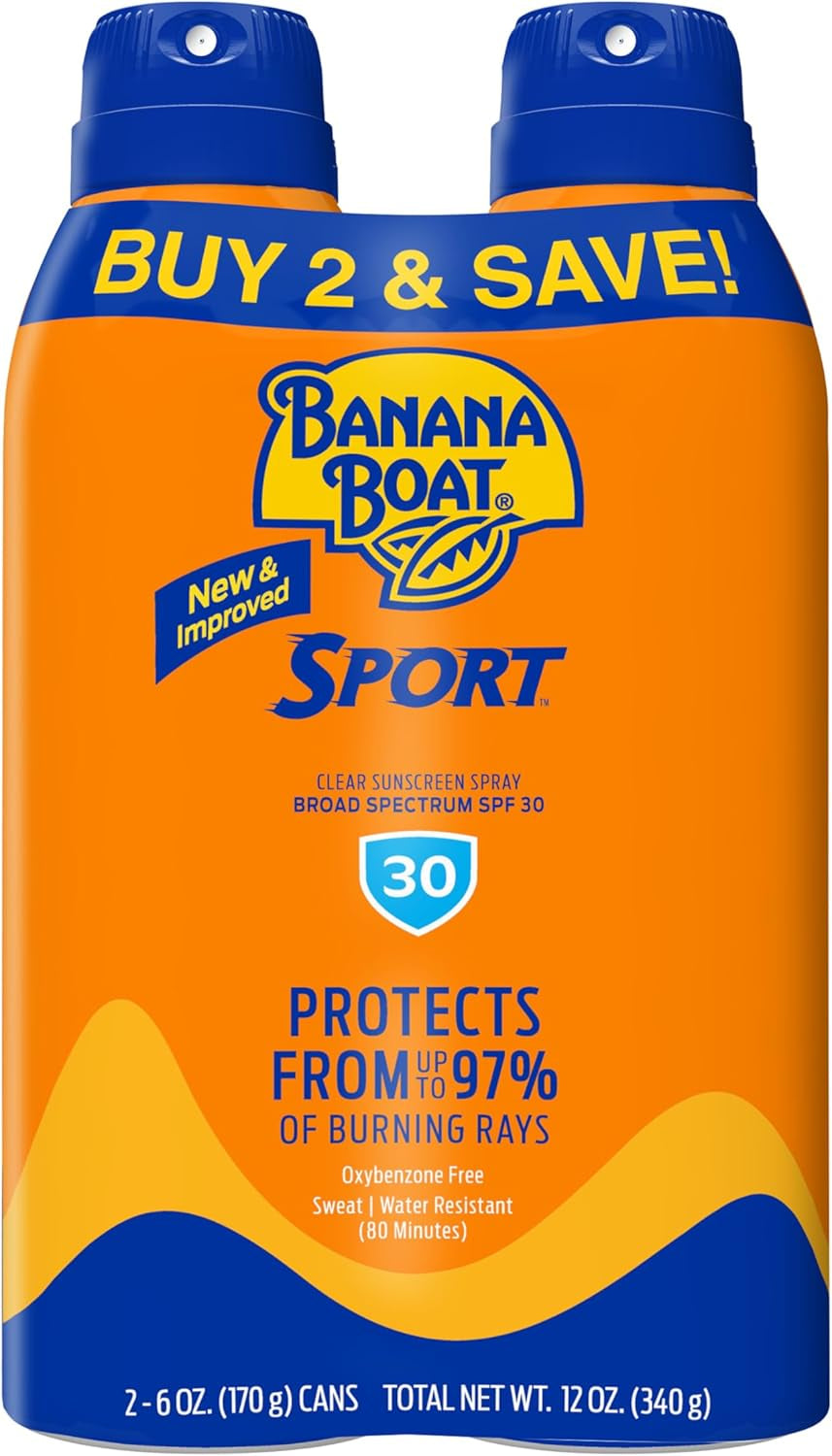 Ultra Mist Sport Performance Broad Spectrum Sun Care Twin Pack Sunshine Screen Spray – SPF 30, 6 Ounce by-Amene Beauty