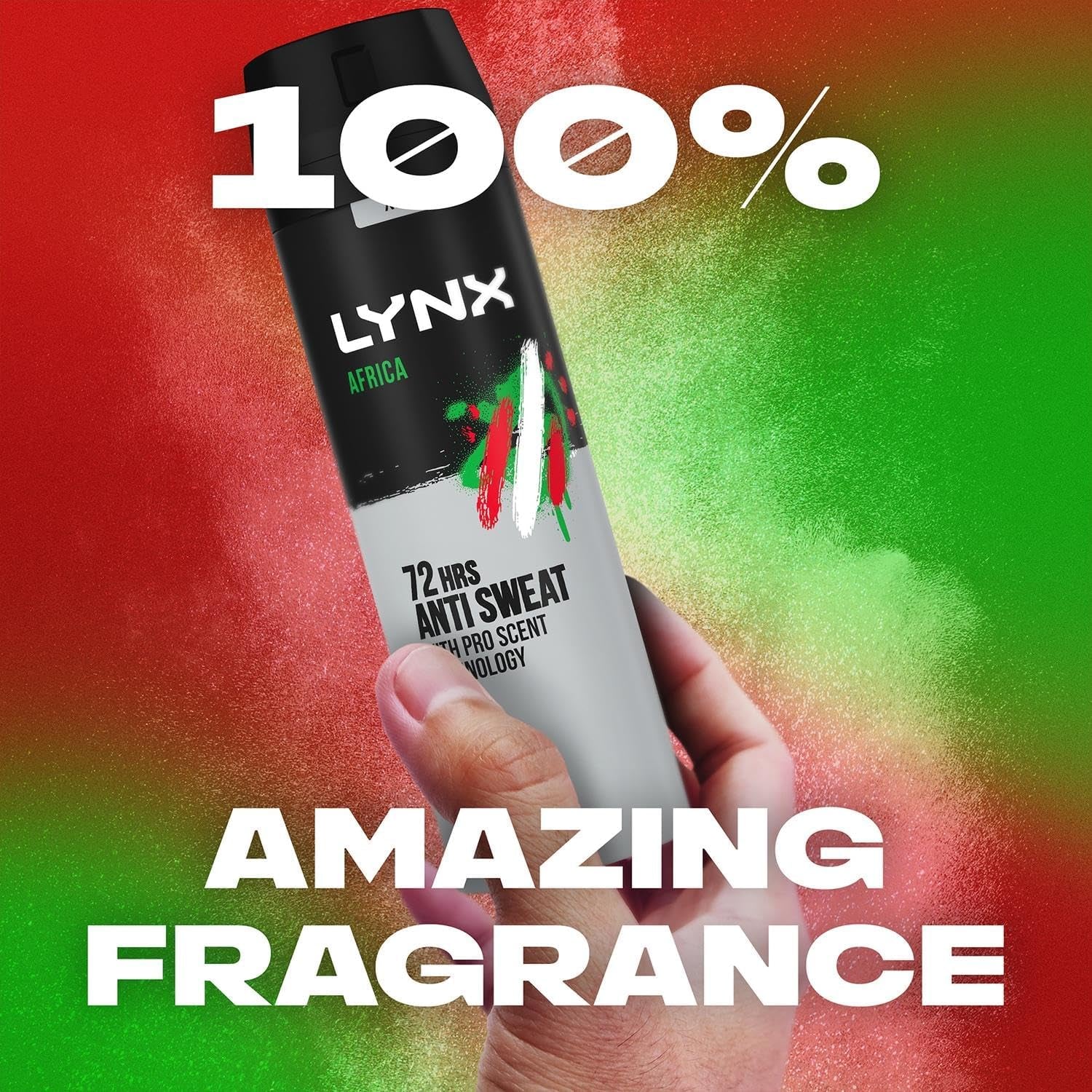 Lynx Africa 72 Hour Protection against Odour and Wetness Anti-Perspirant Deodorant Spray No Fuss Aerosol for All-Day Freshness 200 Ml Pack of 3 - Packaging May Vary-Amene Beauty