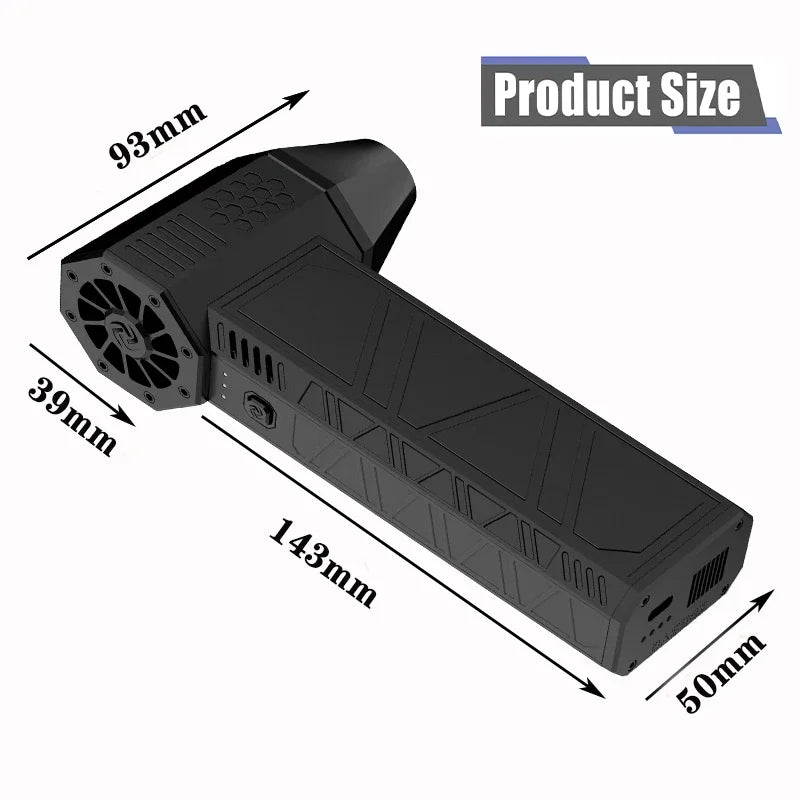 Mini Turbo Jet Fan Electric Air Duster with 1&3 Gear Adjustable Speed 130000RPM 52M/S Car Computer Cleaning Blower Tool Kit-Amene Beauty
