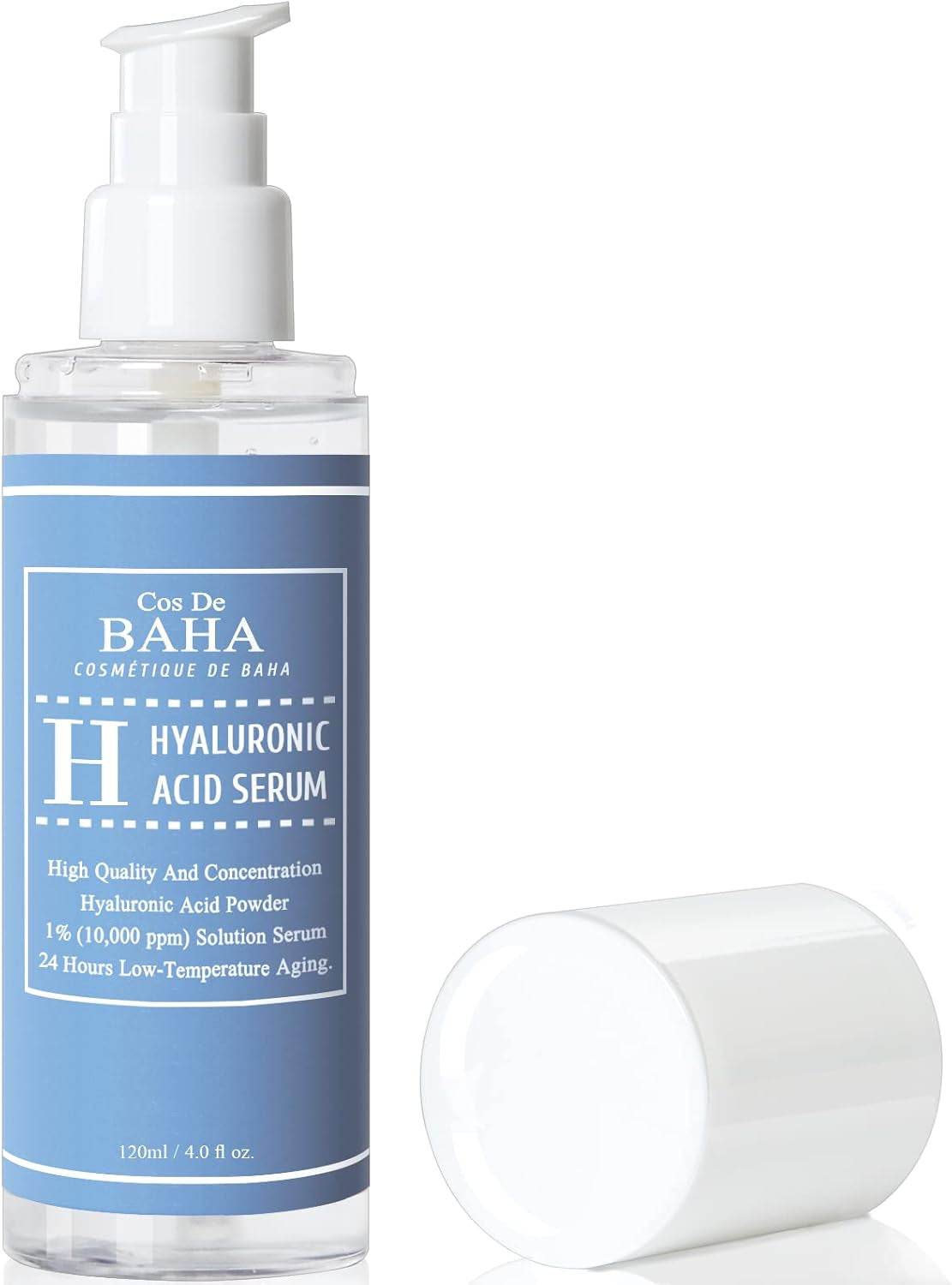 Pure Hyaluronic Acid 1% Powder Serum for Face 10,000 Ppm - anti Ageing + Fine Line + Intense Hydration + Face Moisturiser + Visibly Plumped Skin + Prevent Bladder Pain (4Fl Oz)-Amene Beauty