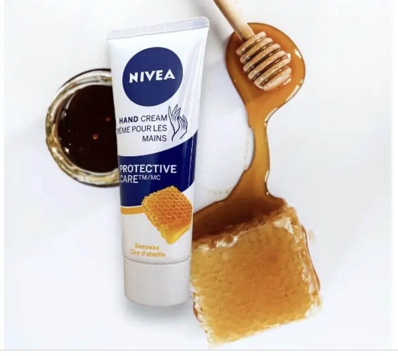 2X NIVEA Protective Care Beeswax Hand Cream 75ml-Amene Beauty