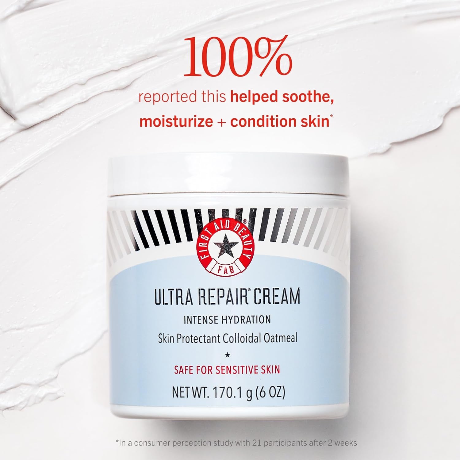 Ultra Repair Cream Intensive Hydration Daily Moisturiser for Face + Body – Strengthens Skin Barrier + Instantly Relieves Dry, Distressed Skin – 170.1 G + Bonus 28.3 G Travel Size-Amene Beauty
