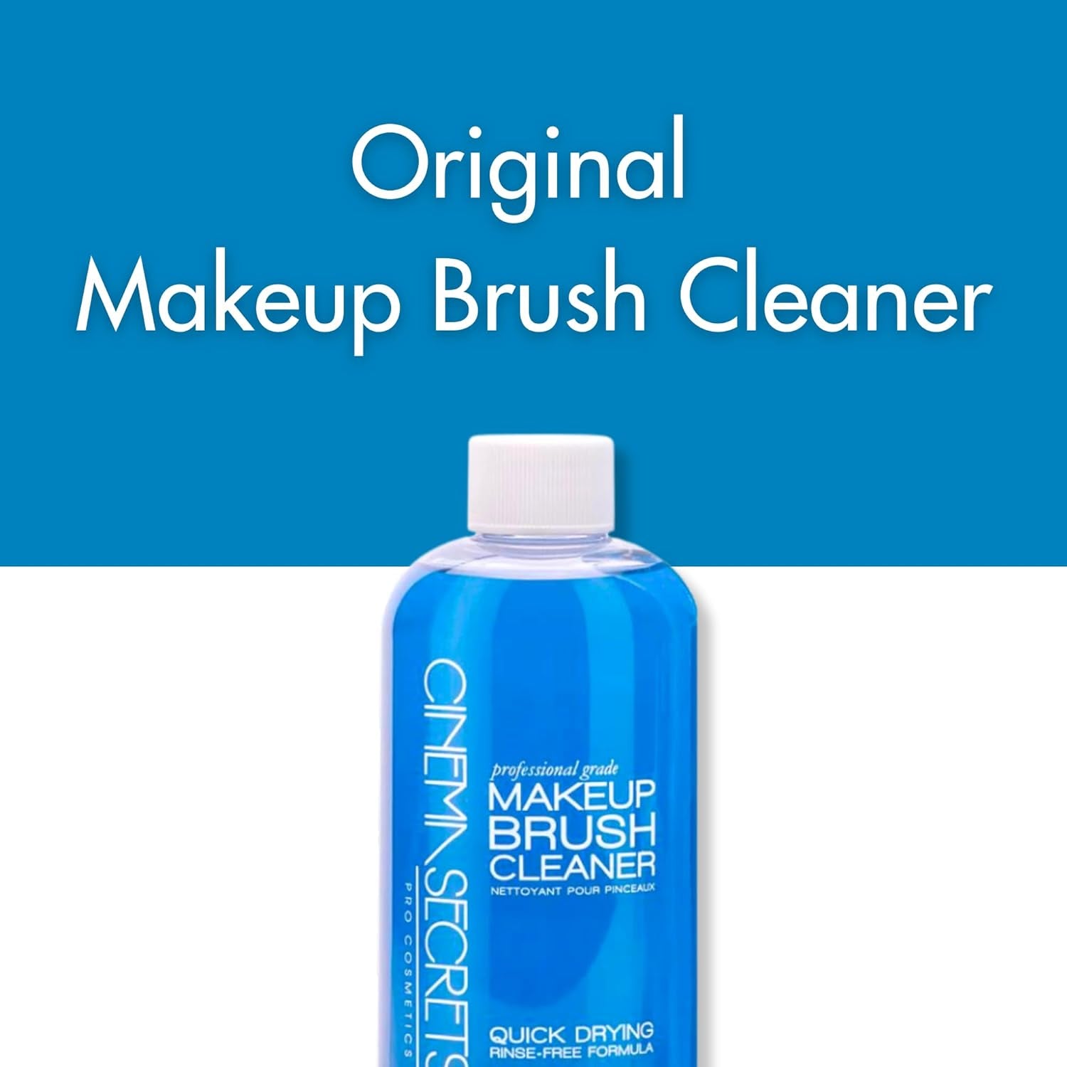 Makeup Brush Cleanser, Clear, 1 Count - Bottle Outer Cover Design May Vary-Amene Beauty