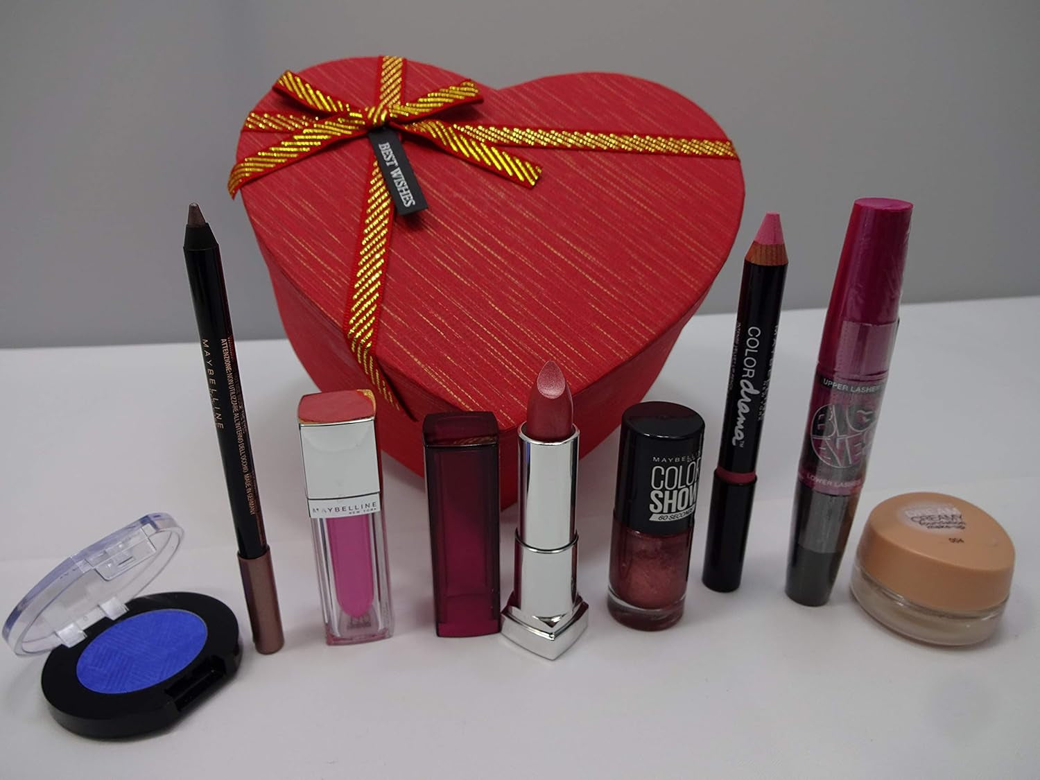 Maybelline 8 Piece Beauty Gift Box, Gift Set for Her, Beauty Bundle for Women-Amene Beauty