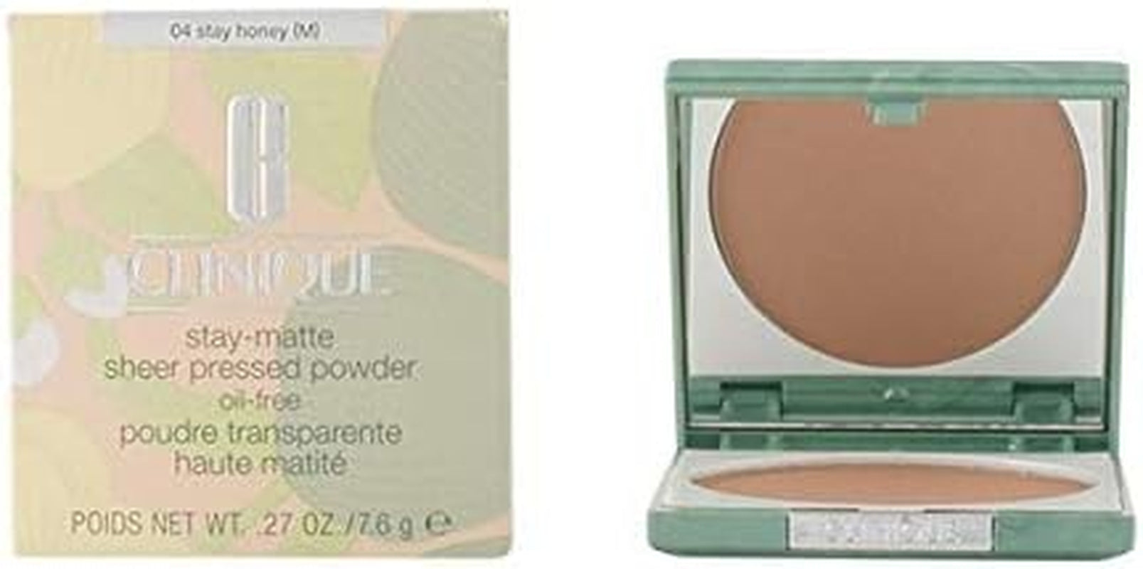 Stay-Matte Sheer Pressed Powder - 04 Stay Honey M - Dry Combination to Oily for Women 0.27 Oz Powder Brown-Amene Beauty