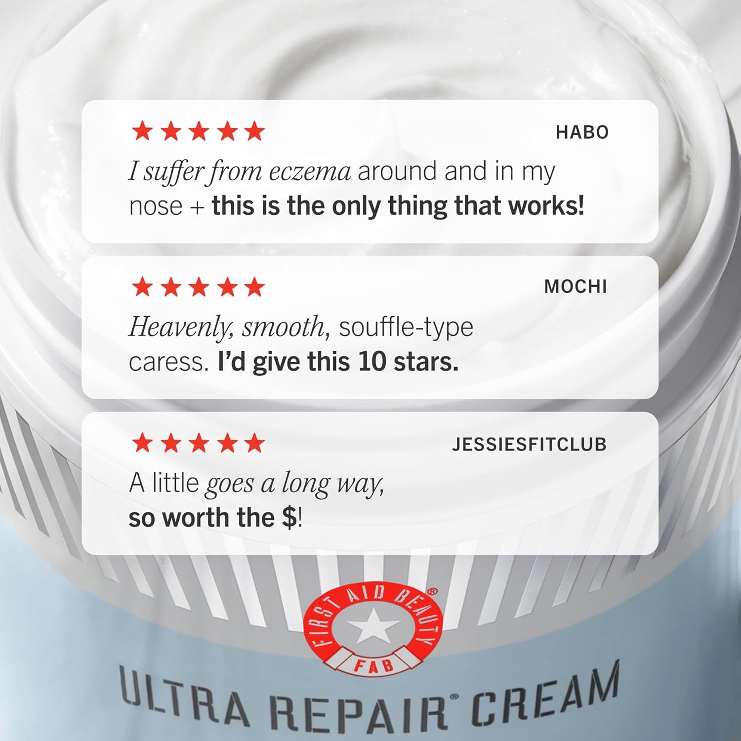 Ultra Repair Cream Intensive Hydration Daily Moisturiser for Face + Body – Strengthens Skin Barrier + Instantly Relieves Dry, Distressed Skin – 170.1 G + Bonus 28.3 G Travel Size-Amene Beauty