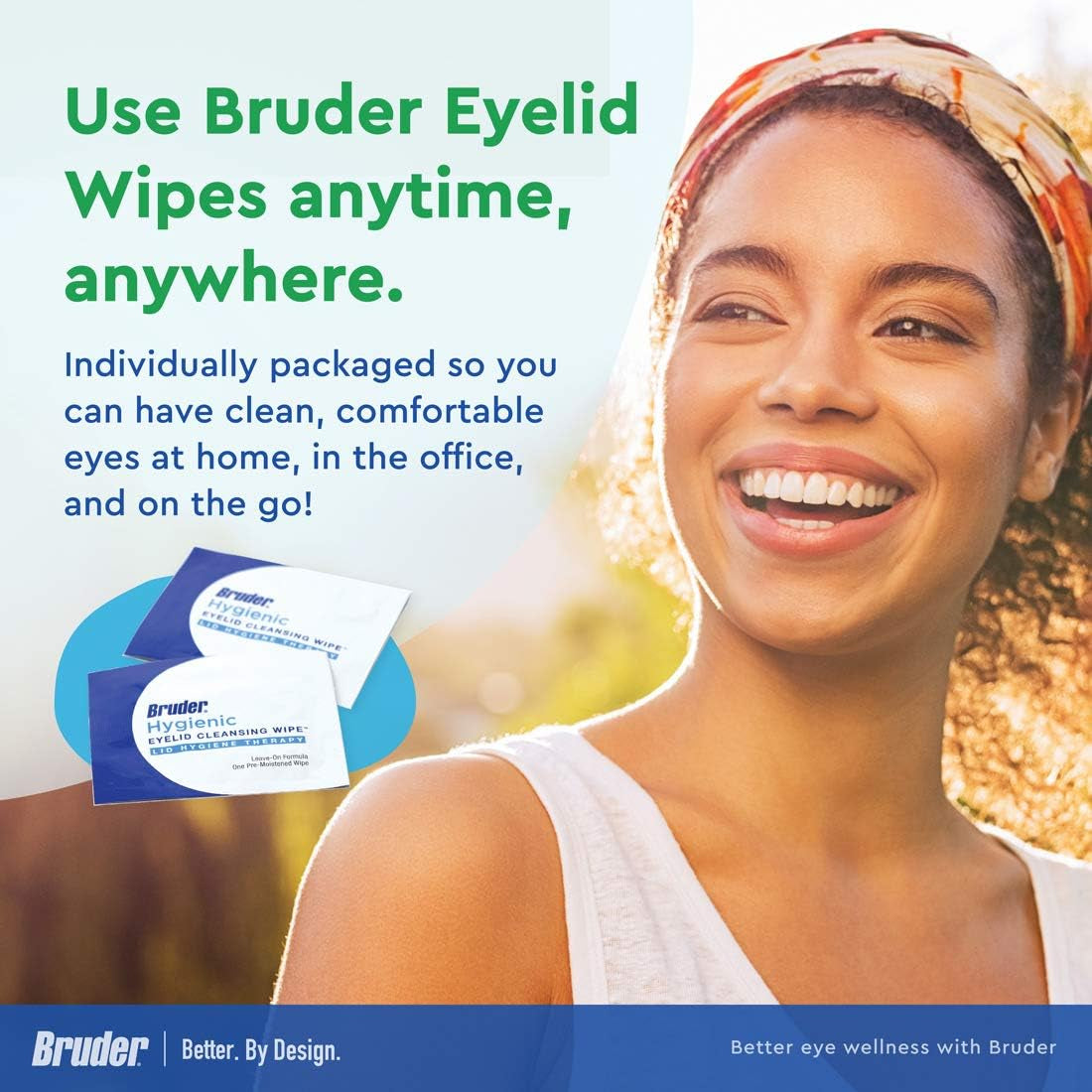 Hygienic Eyelid Cleansing Wipes | Rinse-Free Exfoliating Wipes Remove Excess Oil and Debris from Eyelids & Lashes | Remove Make up & Oil L Eye Care L Eye Cleanse L Non-Allergenic L 30 Count Box-Amene Beauty