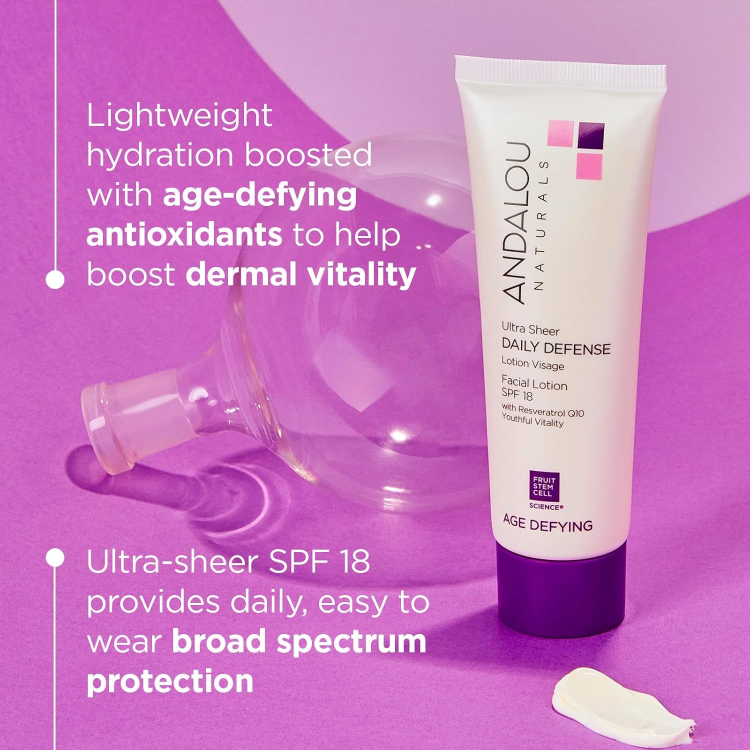 Ultra Sheer Daily Defence Facial Lotion with SPF 18 80 Ml-Amene Beauty