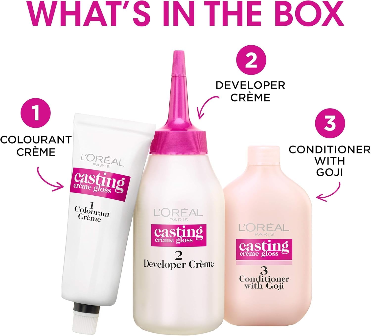 L'Oréal Paris Casting Crème Gloss Semi-Permanent Hair Dye, Ammonia-Free Formula & Honey-Infused Conditioner, Glossy Finish, Colour for up to 28 Shampoos, Pack of 3, Colour: 316 Plum-Amene Beauty