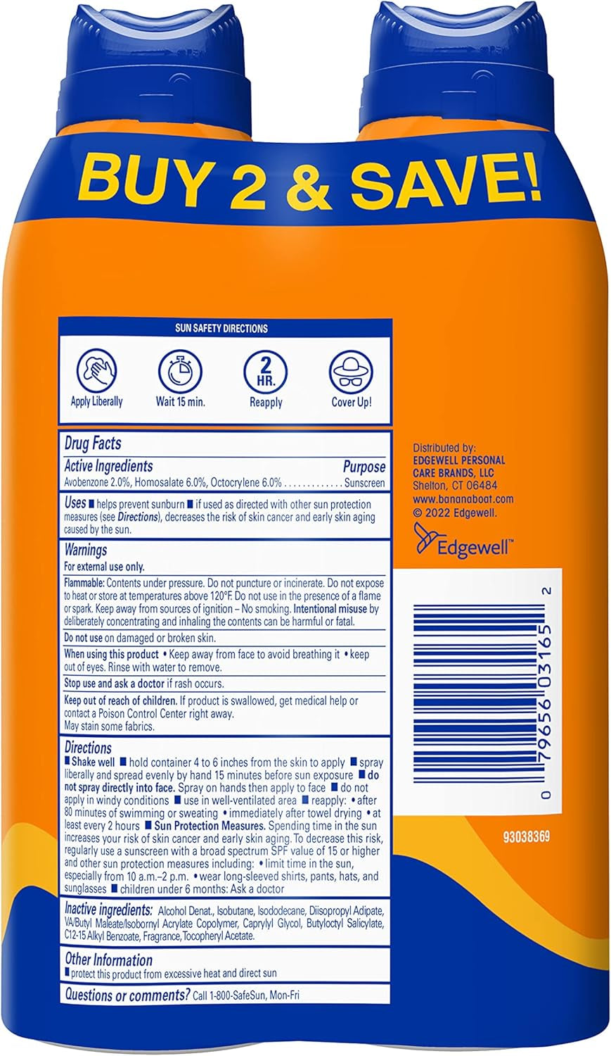 Ultra Mist Sport Performance Broad Spectrum Sun Care Twin Pack Sunshine Screen Spray – SPF 30, 6 Ounce by-Amene Beauty