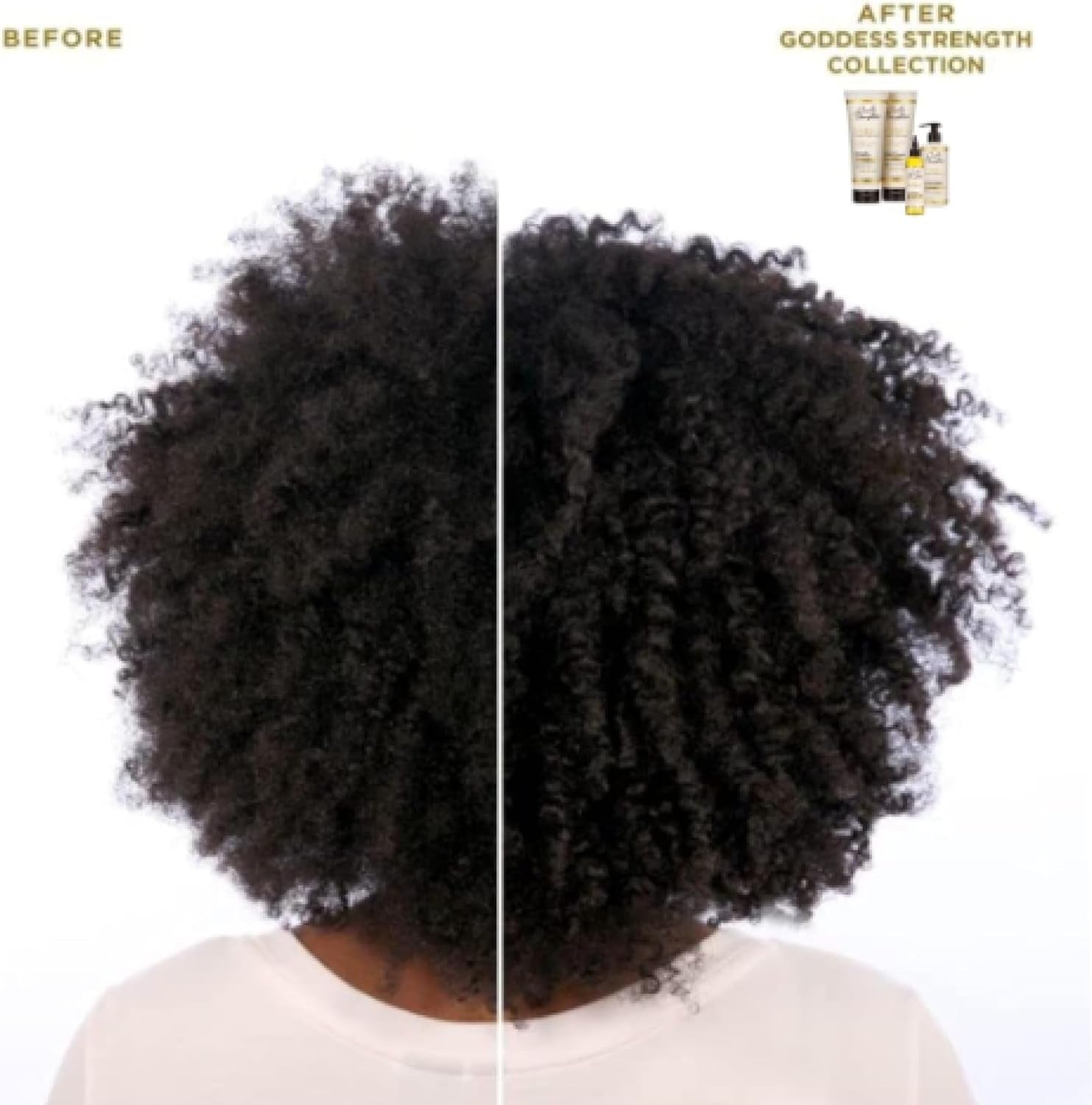 Goddess Strength Sulfate Free Shampoo, Hair Conditioner, Leave in Conditioner & Hair Treatment Oil Made with Castor Oil (4 Products)-Amene Beauty