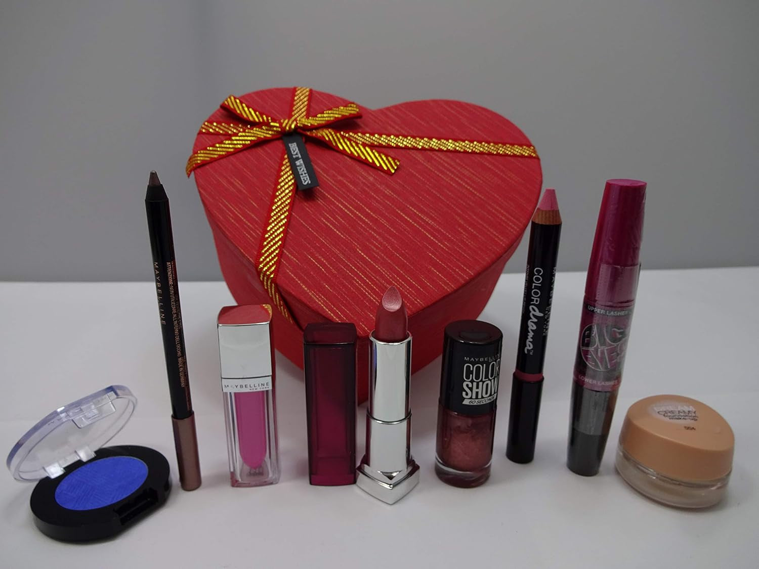 Maybelline 8 Piece Beauty Gift Box, Gift Set for Her, Beauty Bundle for Women-Amene Beauty