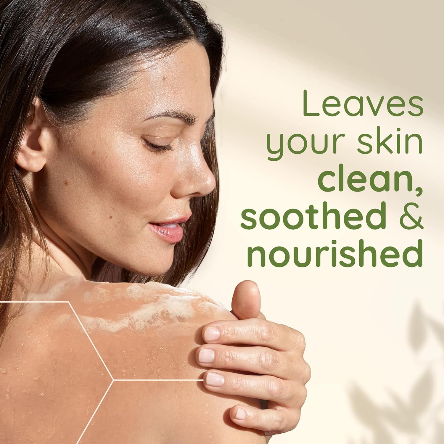 Daily Moisturising Body Wash, with Soothing Oat, Suitable for Sensitive Skin, Gently Cleanses and Nourishes, Soap-Free, Lightly Scented, 300Ml-Amene Beauty