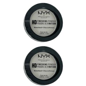 NYX HD Finishing Powder Mineral Based- 01 Translucent 2.8g 2 Pack And 3 Pack